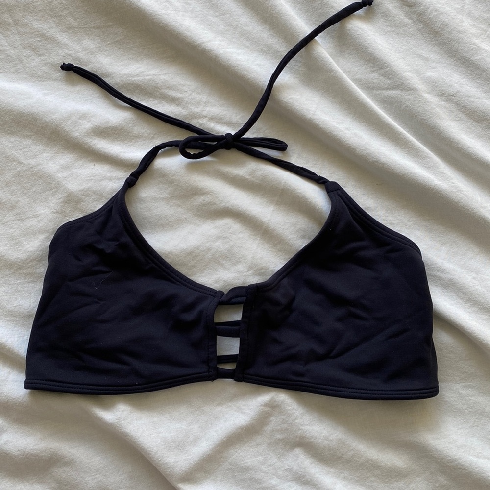 Strappy Midori bikini dark grey/black top